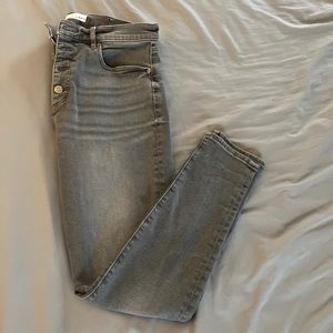 LOFT! Gray high waisted skinny jeans